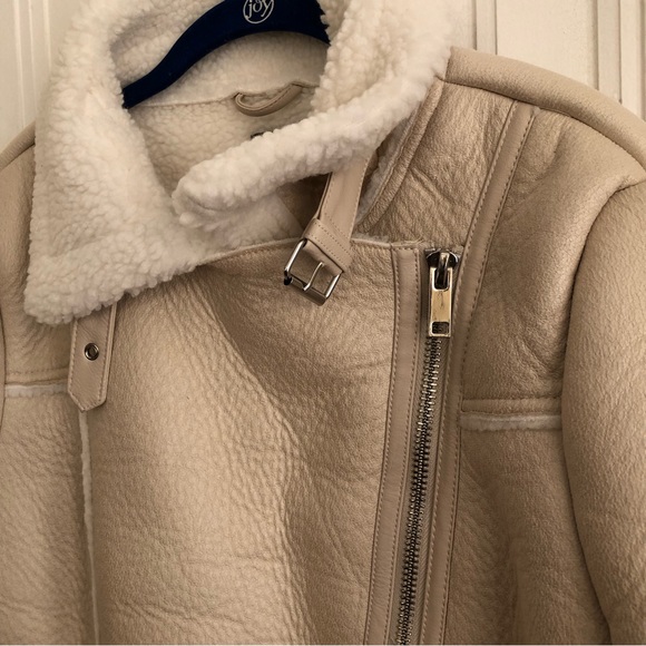 Primark Faux Leather Sherling Jacket/Coat Size Small - Picture 11 of 16